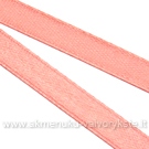 Atlasinė juostelė rožinė 6 mm pločio