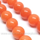 Žadeitas pastelinės oranžinės spalvos apvalus 14 mm