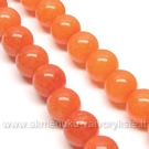 Žadeitas pastelinės oranžinės spalvos apvalus 8 mm