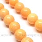 Koralas šviesiai oranžinis rutuliuko formos 12 mm