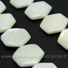 Kriauklės šešiakampiai balti 18 mm