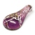 Lampwork stiklo su folija pakabukas alyvinis 55 mm