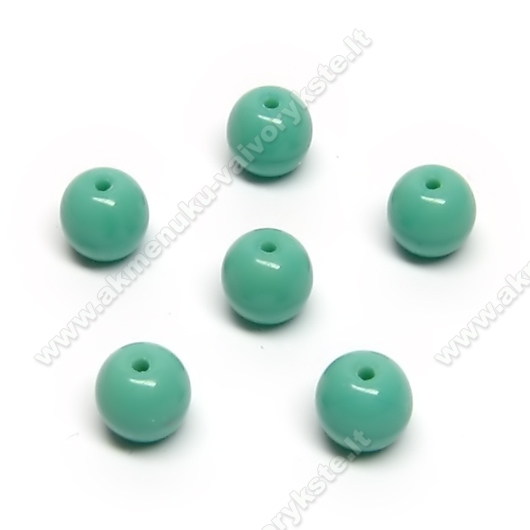 Turkio spalvos stiklas rutuliuko formos 6 mm