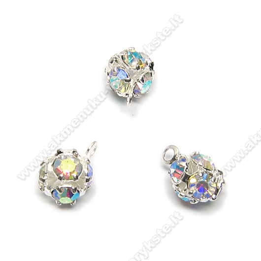 Apvalus pakabutis su stiklo akutėmis 6 mm