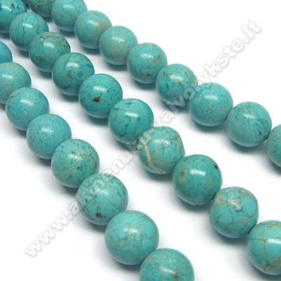 Hovlitas turkio spalvos rutuliuko formos 14 mm