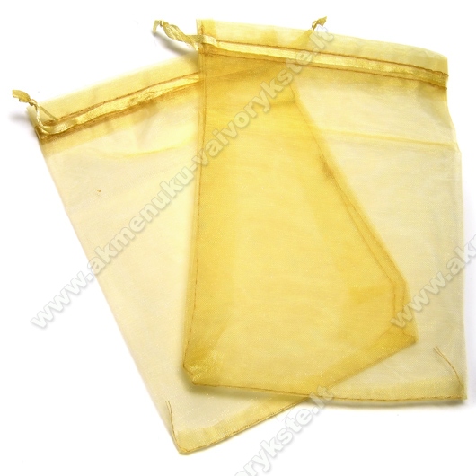 Organza maišelis aukso spalvos 9.5x12 cm