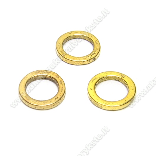 Sendinto aukso spalvos stambus žiedelis