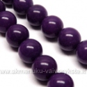 Žadeitas tamsiai violetinis apvalus 14 mm