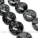 Snaiginis obsidianas disko formos 20 mm