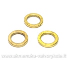 Sendinto aukso spalvos stambus žiedelis