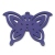 Medinis pakabukas - peteliškė violetinis 4,4x6 cm