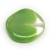 Stiklas perlamutriškai žalias margas netaisyklingo disko formos 20 mm