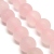 Natūralus matinės dangos rožinis kvarcas 10 mm